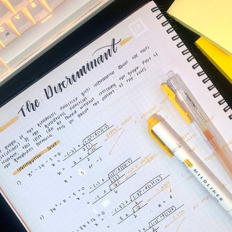 Math Notes - Etsy