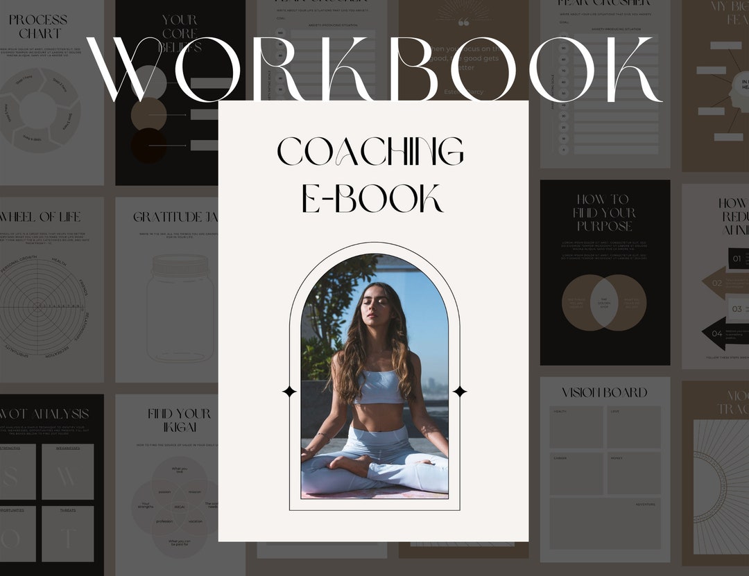 Meta Coaching Workbook Coaching Ebook & Workbook Template Canva, Lead Magnet Template ...