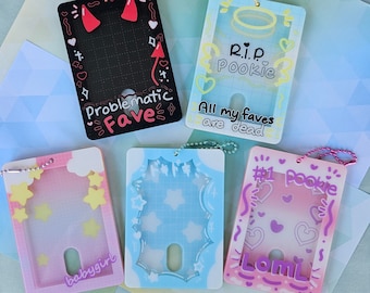 Photocard Holders Keychain for Kpop/Anime photocards