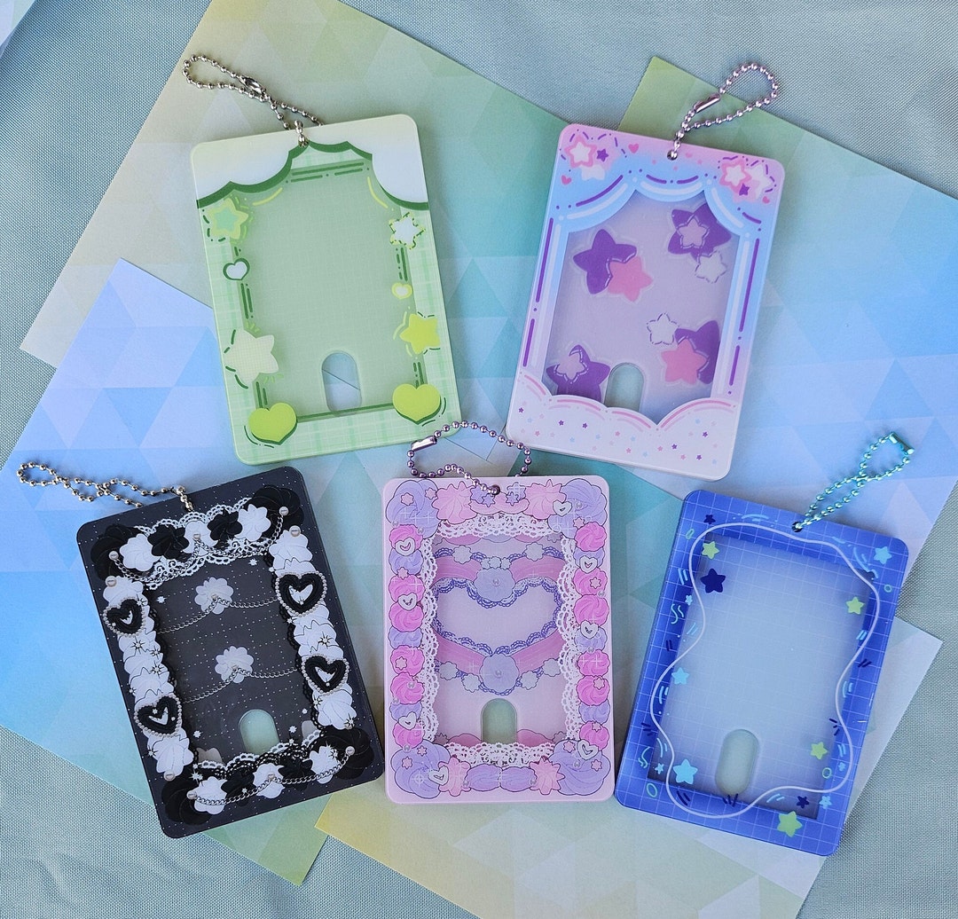 Photocard Holders Keychain for Kpop and Anime Photocards Kawaii - Etsy