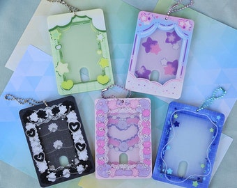 Photocard Holders Keychain for Kpop and Anime photocards Kawaii