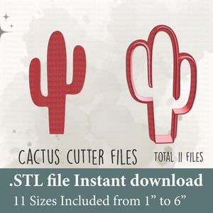 Cactus Cookie Cutter STL – 3D Printable Succulent Cutter for Baking, Fondant, and Polymer Clay