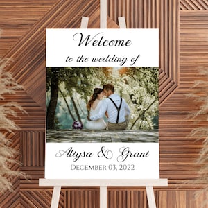 Printed Wedding Sign - Printed and Shipped Wedding Sign - Welcome to our Wedding Sign - Welcome Sign - Custom Wedding Sign - Personalized
