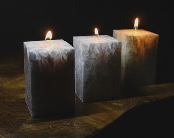 Crystal Square Pillar Candles