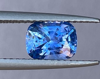 Natural Blue Sapphire Gemstone | 1.31 Ct Cushion Cut, Heat Treated, September Birthstone