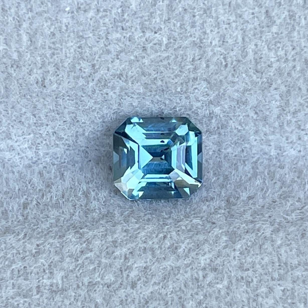 bluish green sapphire precious stone birthstone 0.78 Crt for september build your own engagement ring green precious stones necklace