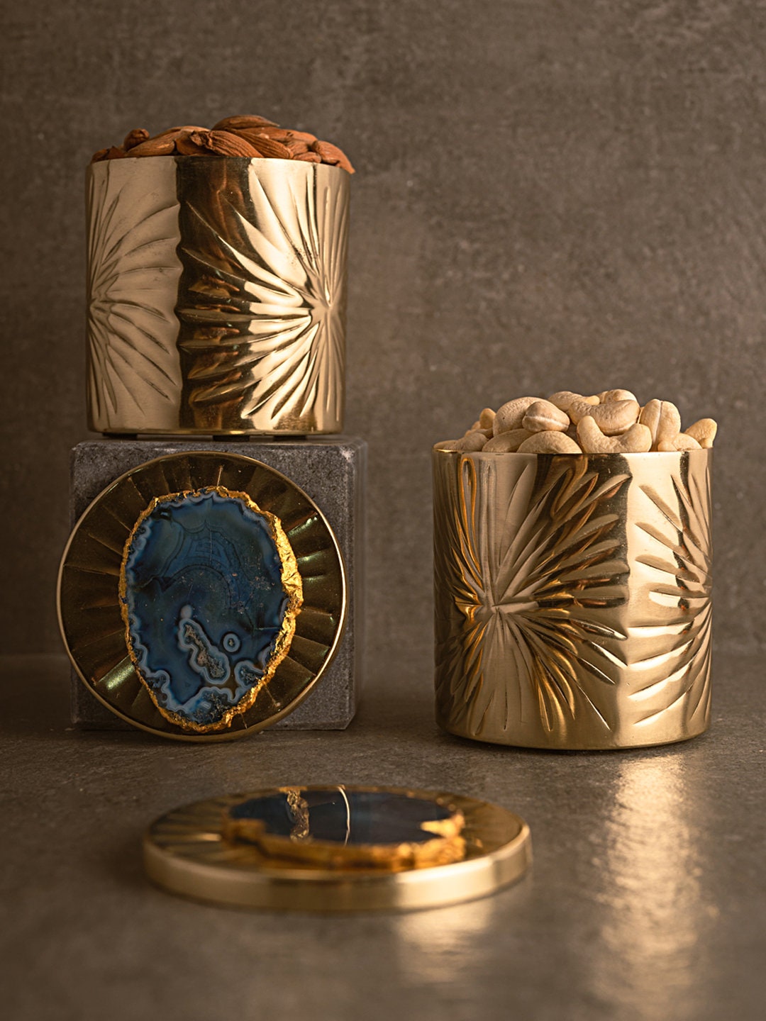 Pot d'agate, Pot Décoratif, Pots de Rangement Cuisine, Pot, Récipient, Pierre Article Cadeau, Cadeau