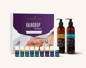 Young Living RAINDROP TECHNIQUE Essential Oils Collection Kit New, Sealed