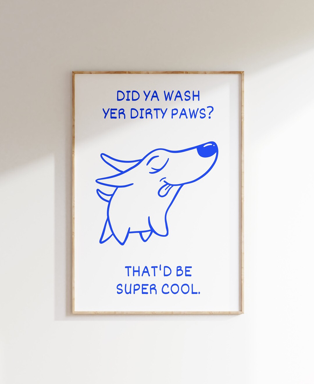 Lustiges Badezimmer Kunst lustiges Hunde Poster Badezimmer Etsy.de