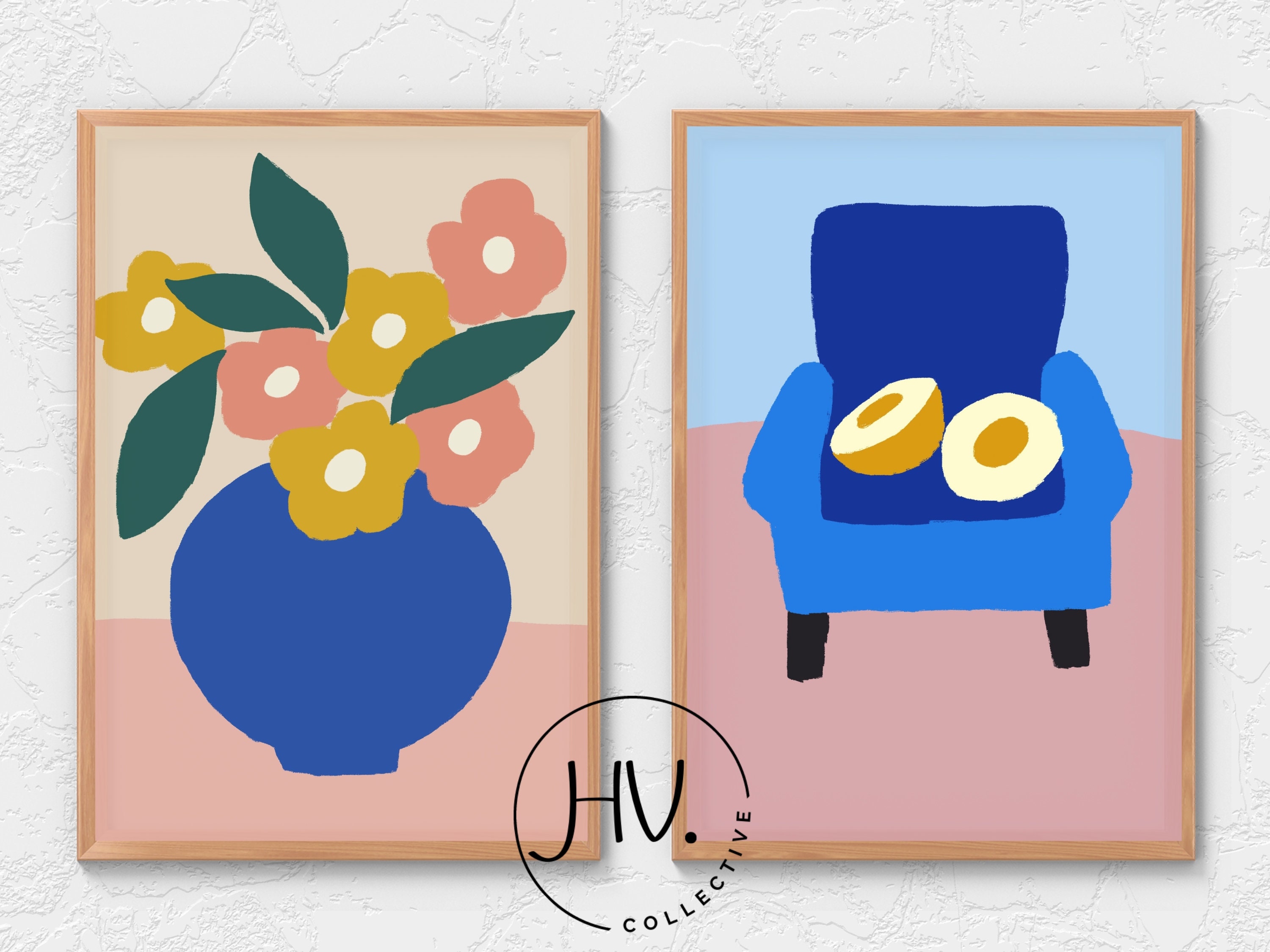 Trendy Gallery Wall Eclectic Gallery Wall Girly Wall Art Funky Etsy