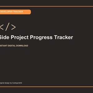 Rastreador de progreso de proyectos paralelos, plantilla imprimible de productividad para desarrolladores, PDF de ingeniería de software