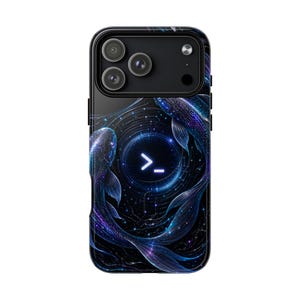 Cyber Koi iPhone 17 Pro Max Case, Magnetic Tough Programmer Phone Cover