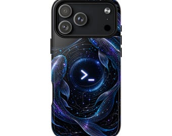 Cyber Koi iPhone 17 Pro Max Hülle, magnetische, robuste Programmierer-Handyhülle