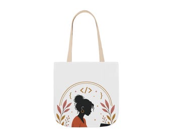 Tragetasche „She Codes the Future“, Geschenkidee für Frauen in der Tech-Branche, Tasche für Programmiererinnen