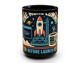 ローンチ前にあと1回コミットするマグカップ、プログラマー向けコーヒーカップ、DevOpsソフトウェアエンジニアへのギフト
