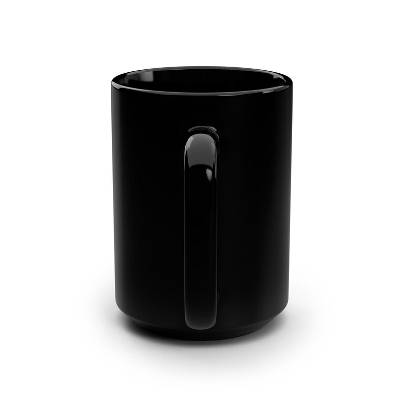 Data Engineer Mug, SQL Developer Coffee Cup, Retro Tech Badge, 15 oz Black Mug image 3