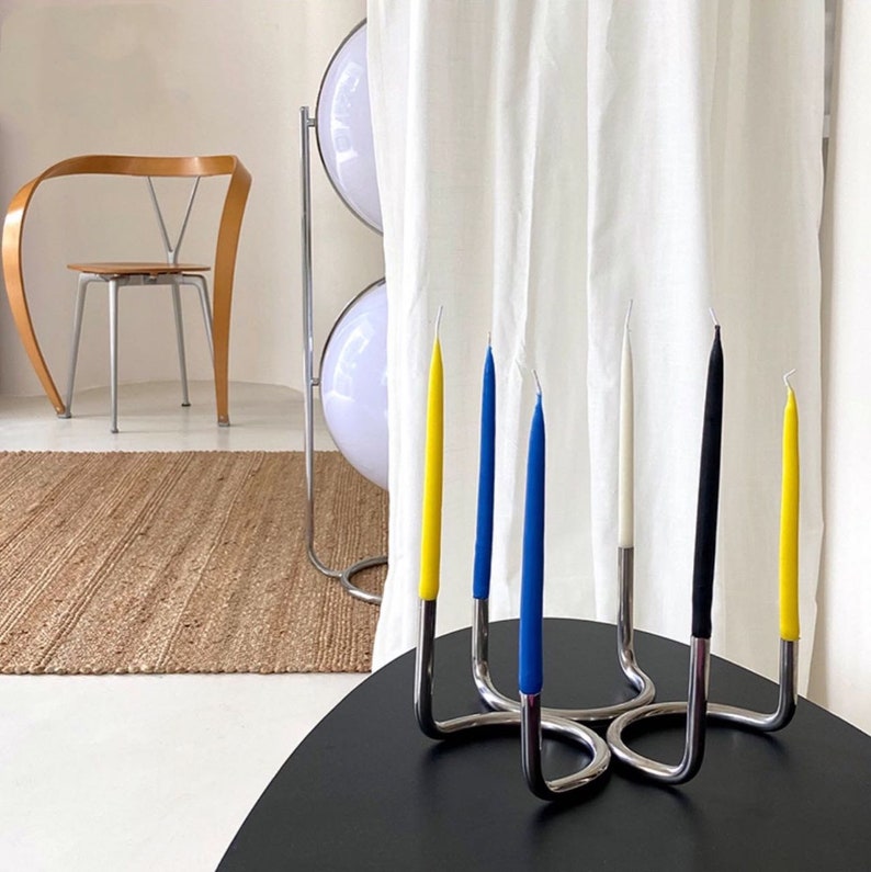 Stainless Steel Ushape Candle Holder for Taper Candles Etsy