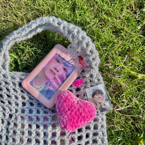 Crochet Bts Keychain Etsy