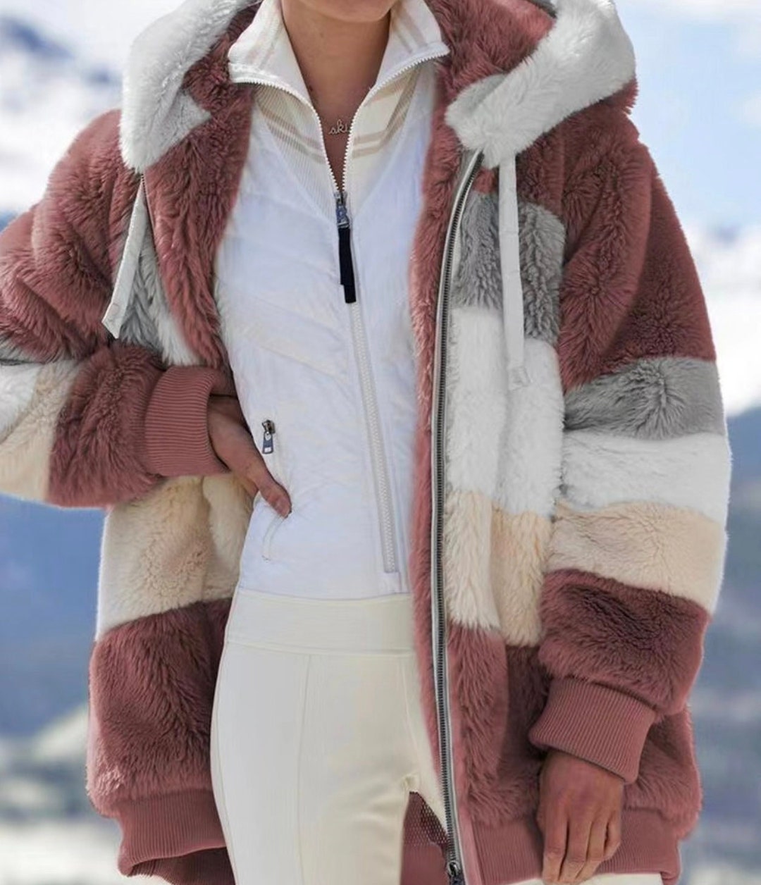 2022 Women Winter Plus Size Long Teddy Jacket Warm Thick - Etsy