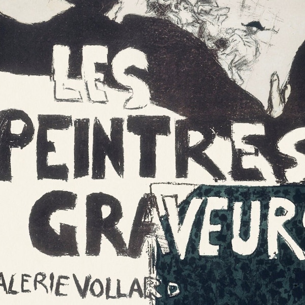 Peintres Graveurs (Painters Engravers) | Vintage French Art Poster | Avant Garde, modern, black and white, poster, event