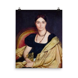 Madame Duvaucey Portrait Print: Neoclassical Art