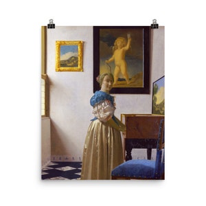 Lady Standing at a Virginal