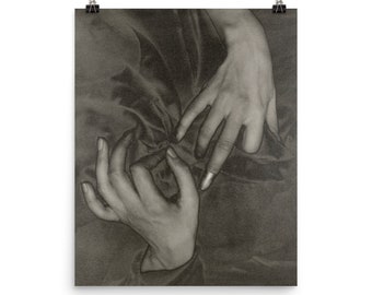 Georgia O’Keeffe — Hands and Thimble | Vintage Photography | Black and white, print, art, portrait, intimate, minimalist
