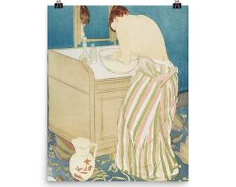 Mary Cassatt Print: Woman Bathing, Impressionist Fine Art