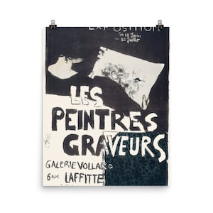 Peintres Graveurs (Pintores Gravadores) | arte francesa do vintage pôster | Avant Garde, moderno, preto e branco, cartaz, evento