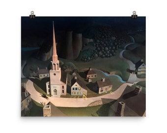 Impresión de Paul Revere's Ride: arte paisajístico americano vintage