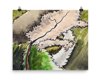 Dogwood | ARTHUR DOVE | Vintage abstract botanical art for maximalist spaces, outdoors, nature, abstract, green, natural, maximalist, tribal
