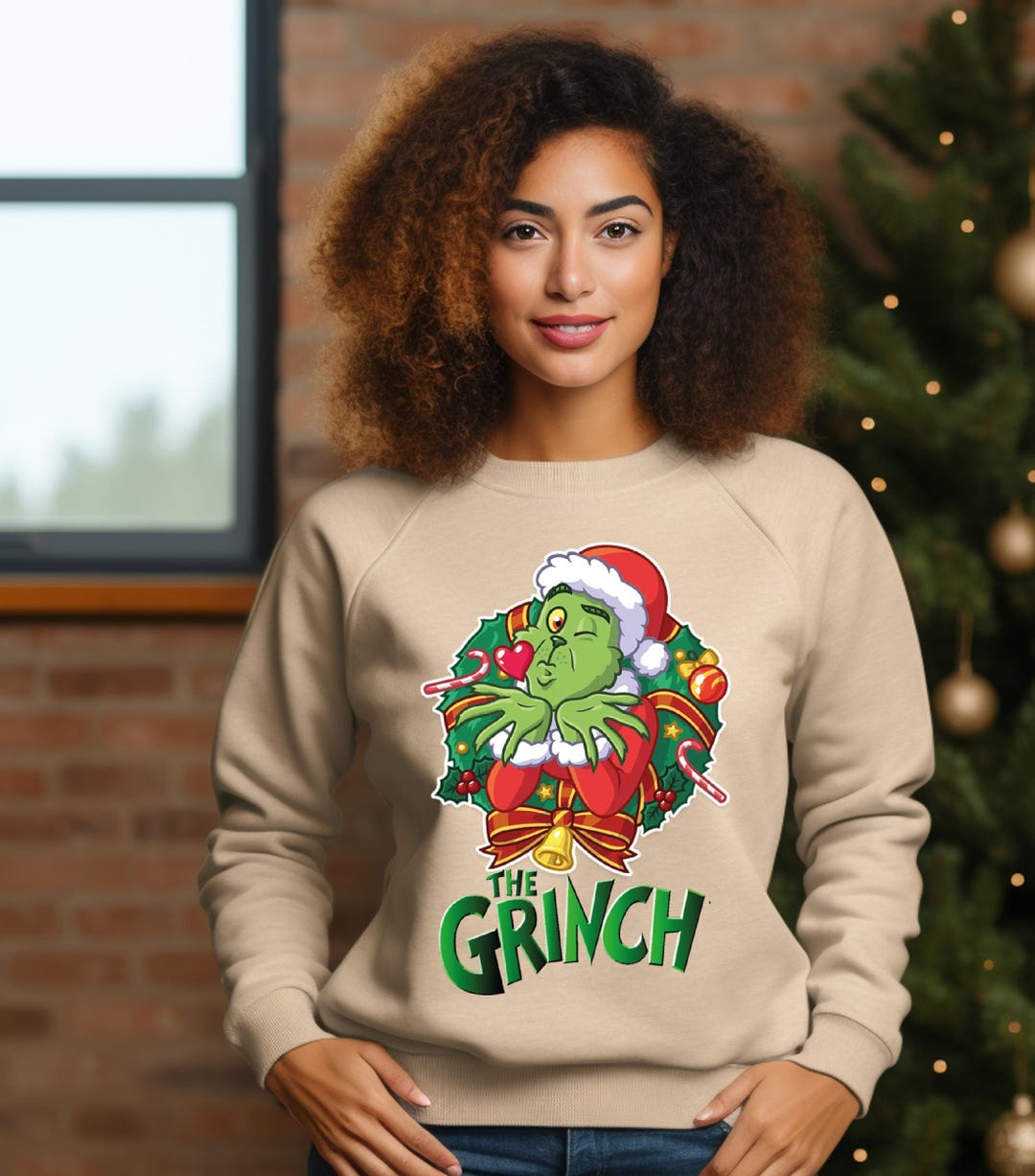 Merry Grinchmas Sweatshirt, Family Grinch Christmas, Cute Holiday ...