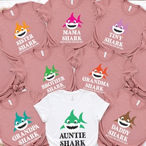 Custom Birthday Shark Shirt, Baby Shark Shirt, Baby Shark Birthday Shirt, Family Shark Shirt, Matching Family Tee Shirt