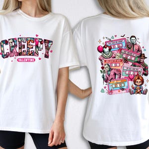 Valentine Horror Killers Shirt, Cassette Tapes Valentine Horror Shirt, Valentine Killer Love, Valentine Friends Horror Shirt