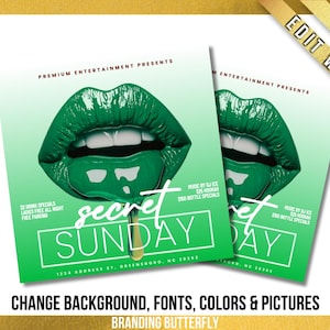 DIY Club Flyer Template,Editable Canva Template, Social Media Flyer, R&B Hip Hop Night Party Invite Flyer, Urban Event Flyer Bars / Club