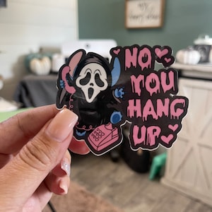 Stitch scream sticker