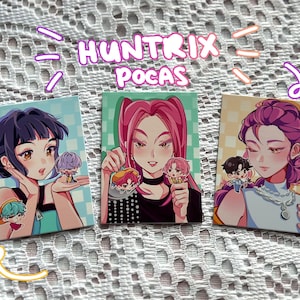 Kpop Demon Hunters Huntrix Photocards - Zoey, Mira, Rumi