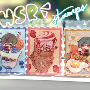 Honkai Star Rail Stamp Glitter Stickers