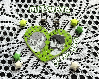 tgswiiwagaa Green Yuri Mitsuaya Magnet Keychain Set
