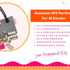 Bastelset DIY Parfum für 10 Kinder | Kindergeburtstag 6-12 Jahre