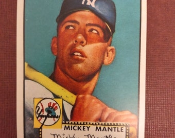 1952 Baseball Mickey Mantle "Novelty Rookie Card"  New York Yankees **FREE SHIPPING**