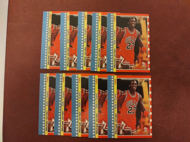 1987 jordan fleer sticker