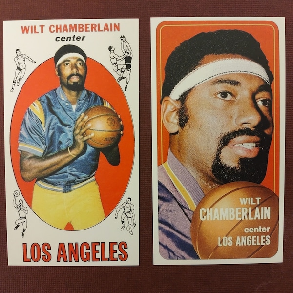 1969-1970 Basketball Wilt Chamberlain and 1970-1971  "Novelty cards" Los Angeles Lakers **FREE SHIPPING**