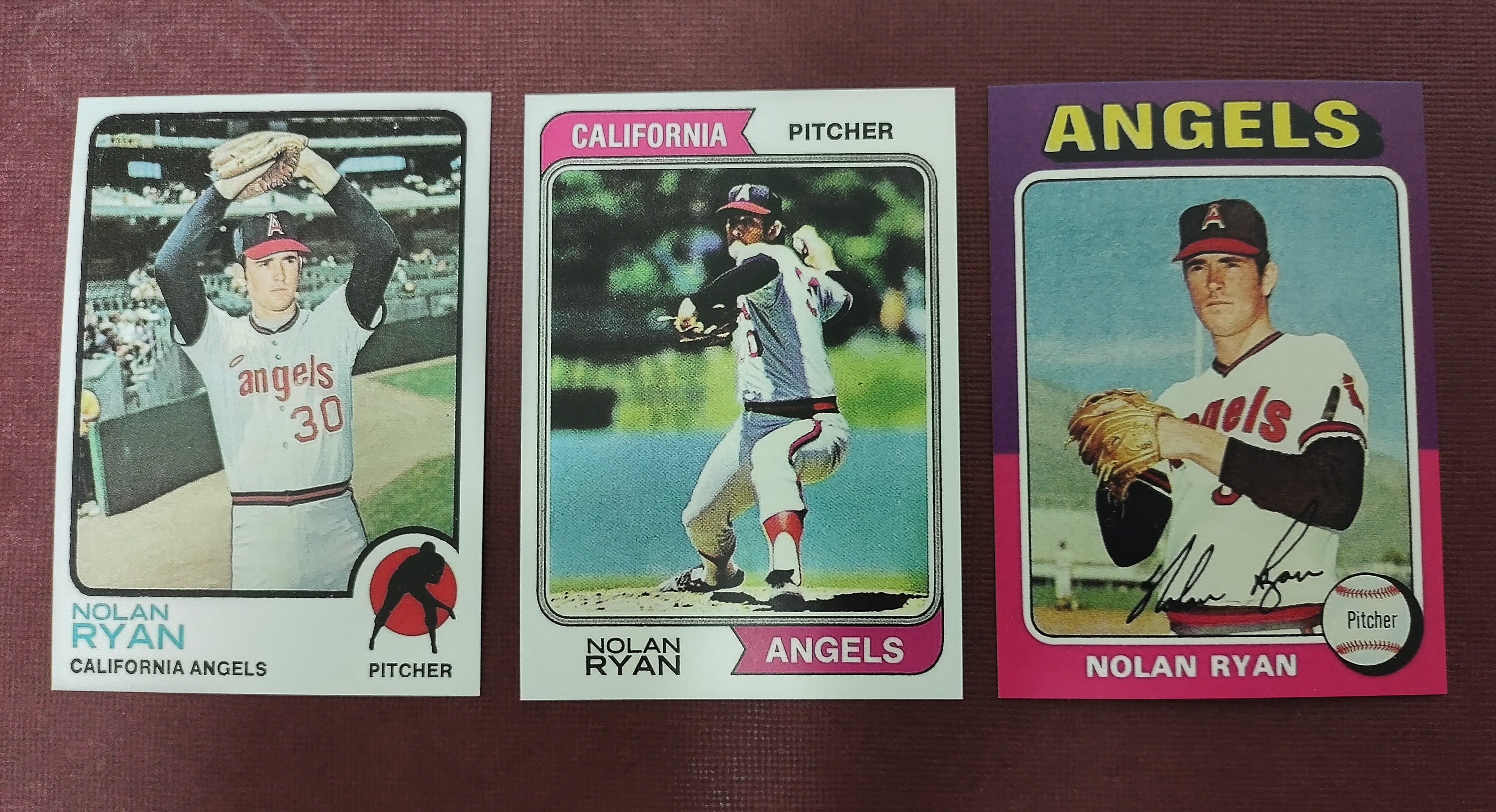Topps Baseball Nolan Ryan 1973 1974 1975 reprint - Etsy
