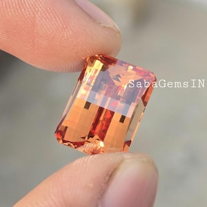 Cubic Zirconia Gemstone, Pixel Cut Stone, 12×16 MM, 27Ct. Rectangle Shape, Pendant Stone, Jewellery Making, Loose Gemstone, #Sh674