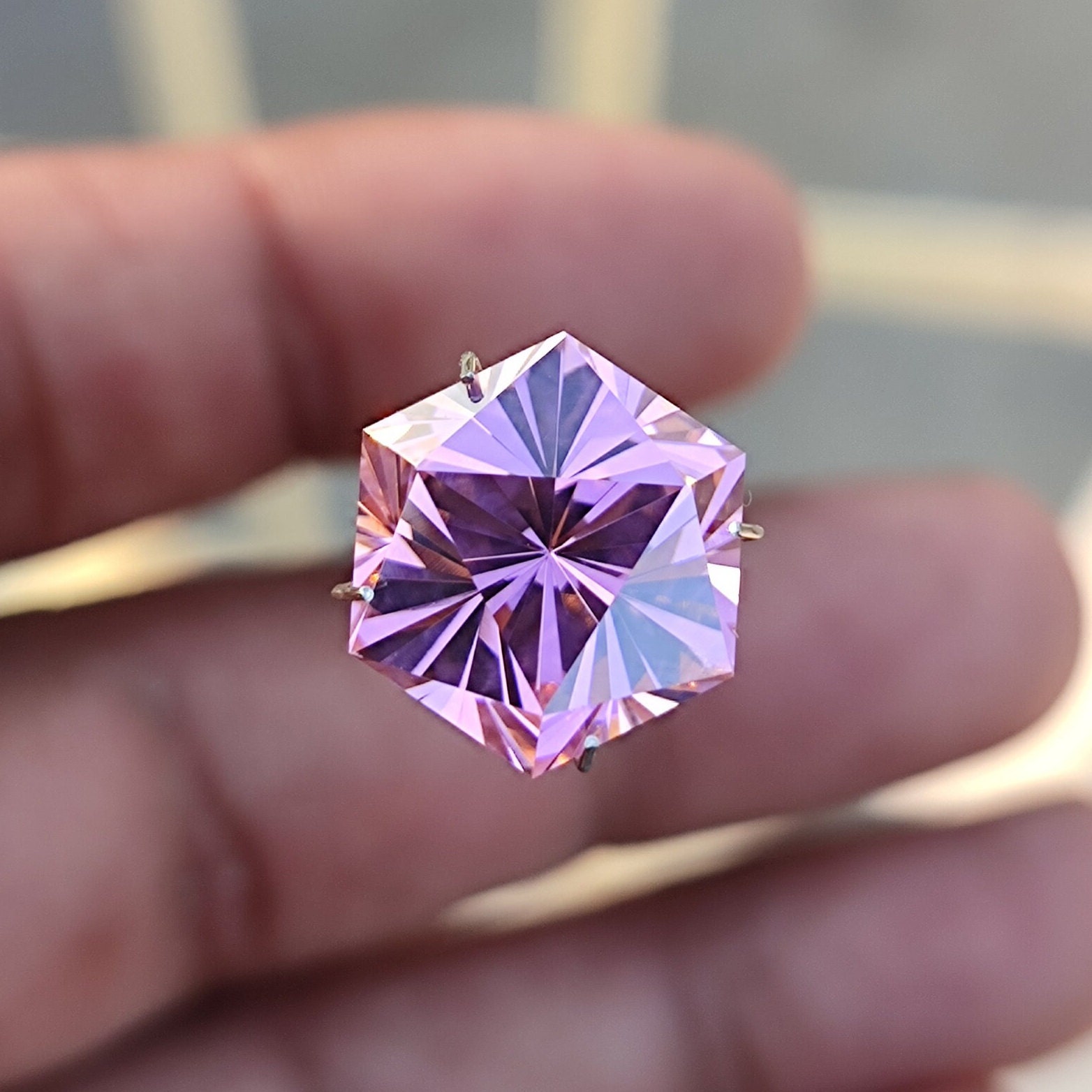 Pink Cubic Zirconia Gemstone, Fantasy D20 Cut Stone, 12×12 Pink Cubic Zirconia Gemstone, Fantasy D20 Cut Stone, 12×12
