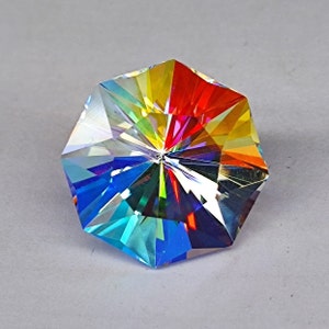 Magical Mystic Topaz Gemstone, Fantasy Cut Stone, Octagon Shape,  23.80 Ct. Jewellery Making, Pendant Stone, Loose Gemstone, #Sh490