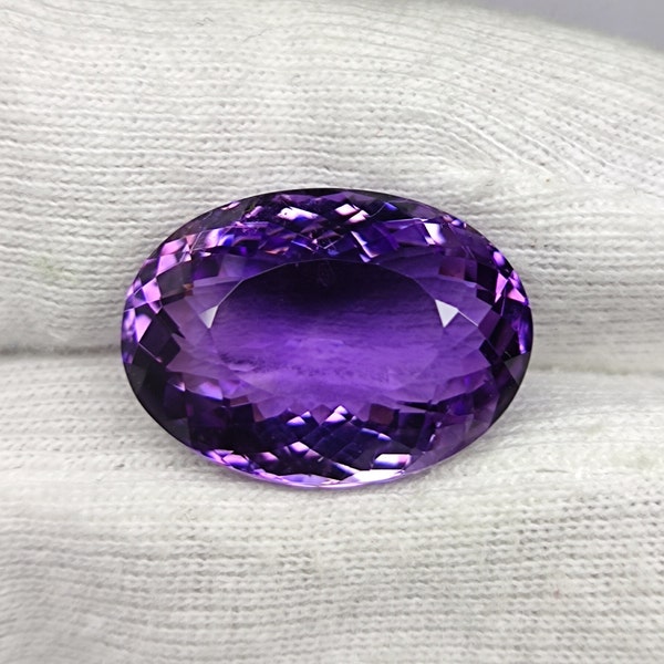 100% Natural Amethyst Gemstone, Oval Shape, 17.60 Ct. Fantasy Stone, Use for Jewelry Making, Pendant Stone, Loose Gemstone, #Sh483