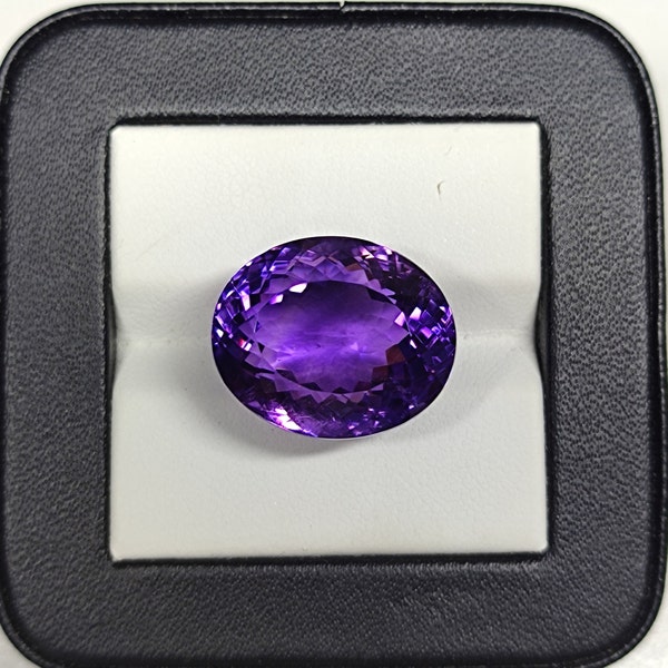 Natural Amethyst Gemstone, Oval Shape, 23.80 Ct. Fantasy Stone, Use for Jewelry Making, Pendant Stone, Loose Gemstone, #Sh492