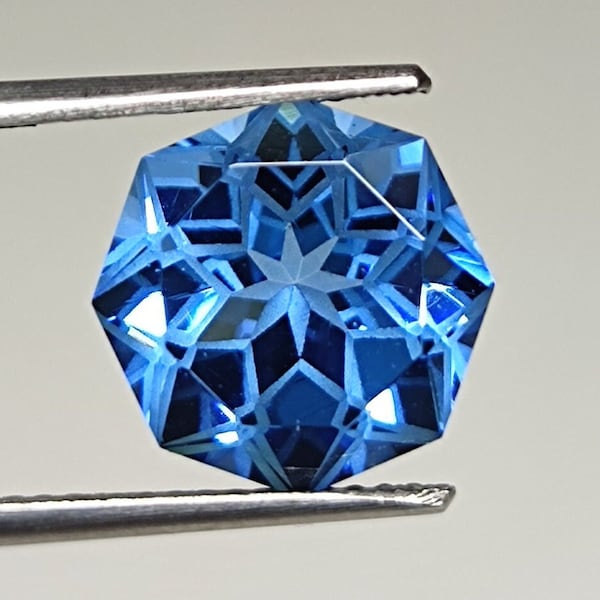 Pierre précieuse spinelle synthétique, forme octogonale, 5 ct. Pierre taillée fantaisie, fabrication de bijoux, bague et pierre pendentif, pierre précieuse en vrac, #Sh542